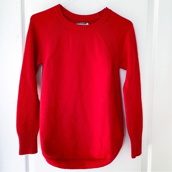 Anthropologie red Rebekah knit tunic sweater size XS - Picture 4 of 8